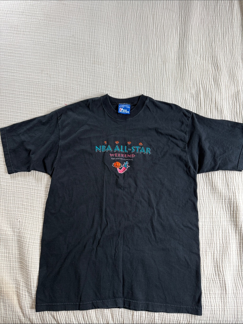 Pro Player Black NBA All-Star Weekend Graphic Tee with Teal Lettering